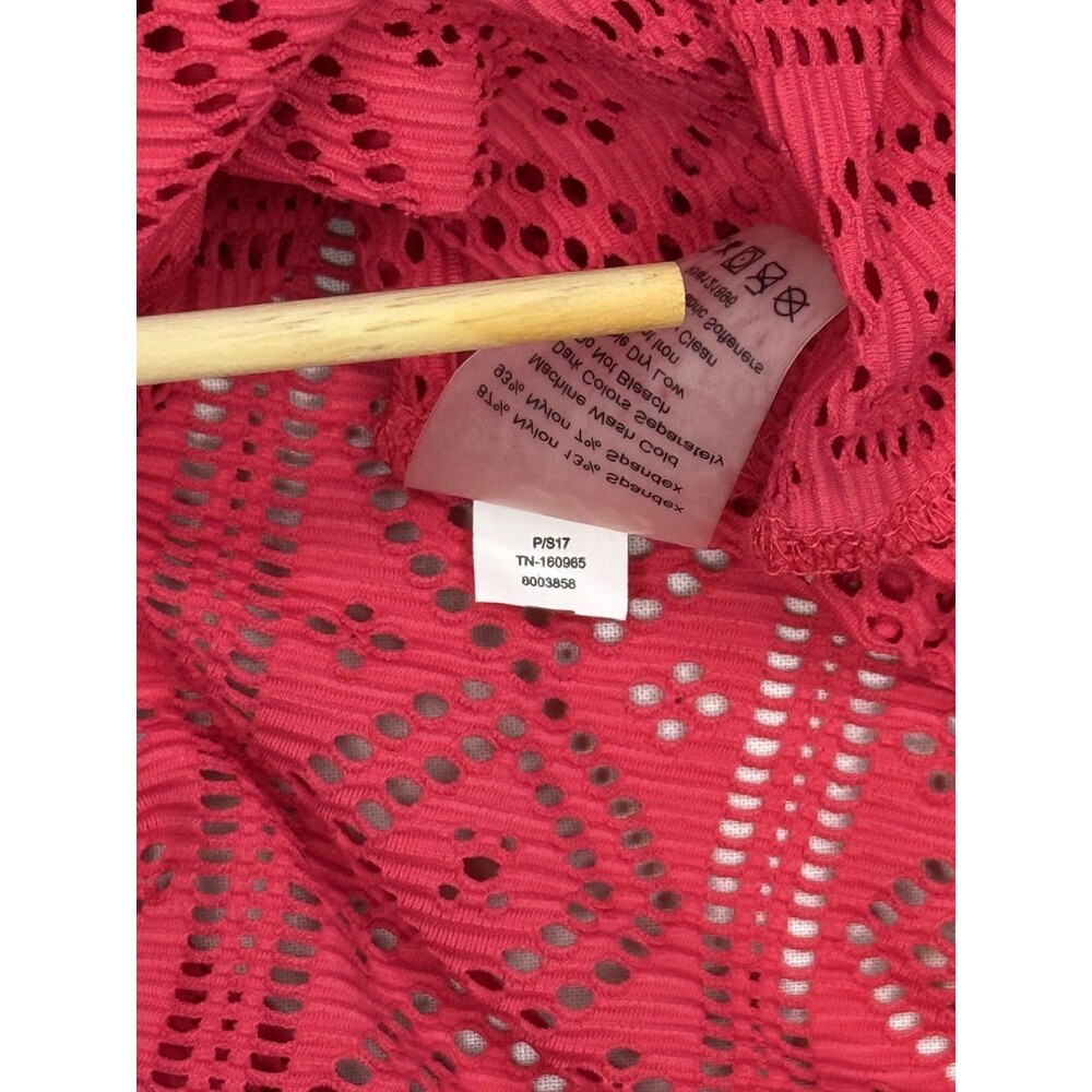 Title Nine Hider Hoodie Medium Dragonfruit Pink Purple Trim UPF 50+ Sun Shirt EU - Picture 5 of 8